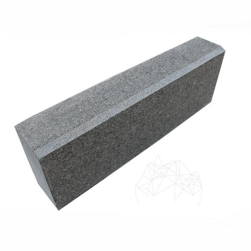 Bordura Granit Gri Antracit, 10 x 15 x 50 cm (Bizot 2 cm 1L)