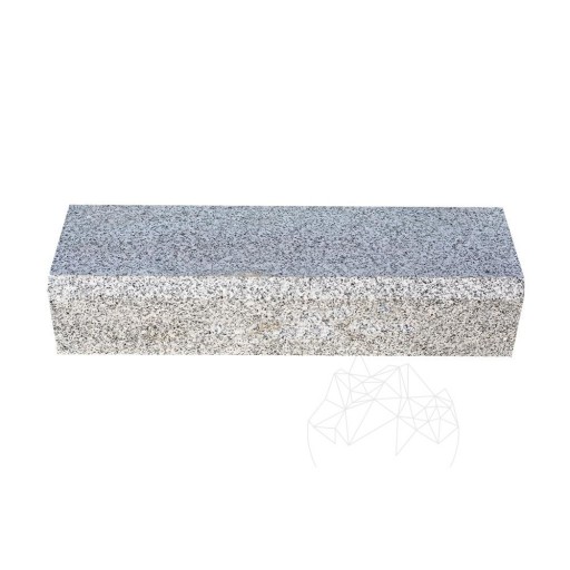 Bordura Granit Bianco Sardo, 10 x 15 x 50 cm (Bizot 2 cm 1L)