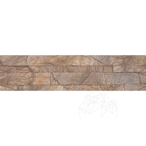 Panel 3D Marmura Flexibila SKIN - Rain Forest Brown, 60 x 15 cm (cu 3M pe spate)