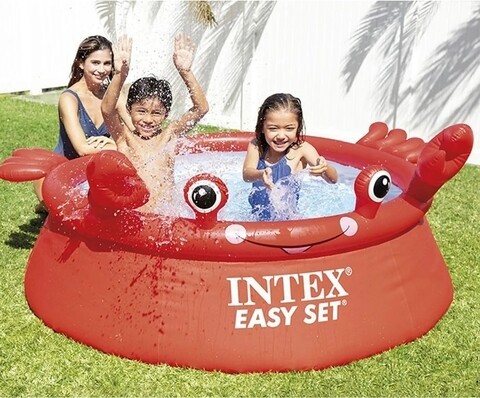 Piscina gonflabila pentru copii Intex Crab, 880 L, 183x51 cm, polivinil, multicolor