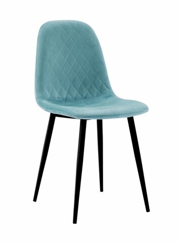 Set 2 scaune living Pearl, Heinner, 46x48x87 cm, metal, azur