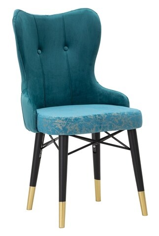 Set 2 scaune Kelebek, Mauro Ferretti, 52x60x95 cm, fier, turcoaz