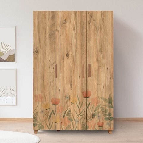 Dulap pentru haine, Vella, Leva Tulip, 120 x 189 x 48 cm, pal melaminat, multicolor