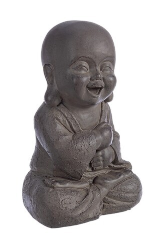 Decoratiune Happy Buddha, Bizzotto, 21x15x32 cm
