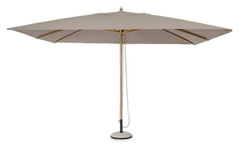 Umbrela pentru gradina/terasa Eclipse, Bizzotto, 400 x 300 x 270 cm, stalp 20 x 35 mm, aluminiu/poliester, grej