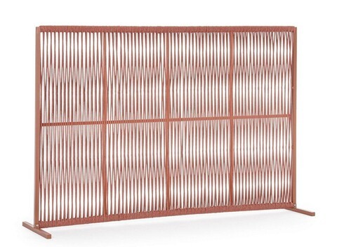 Paravan despartitor pentru gradina/terasa Paxson, Bizzotto, 180 x 30 x 120 cm, aluminiu/tesatura olefin, maro sierra