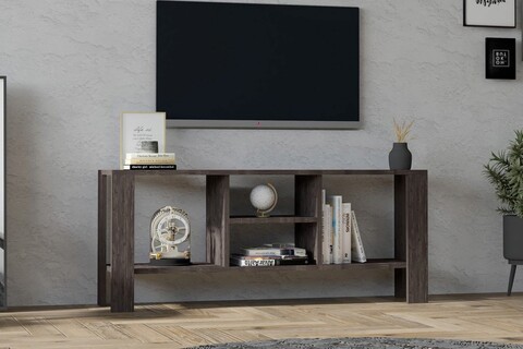 Comoda TV, Asse Home, Hodge, 120x50x34 cm, Maro
