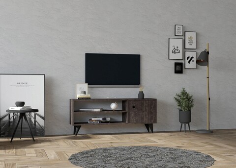 Comoda TV, Asse Home, Jena, 120x50x29 cm, Maro
