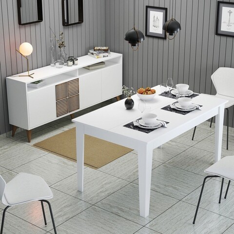 Set mobilier living, Hommy Craft, Milan 527, Alb