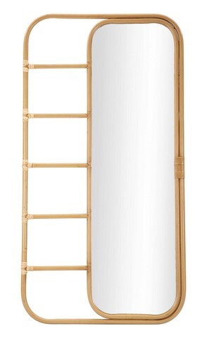 Oglinda de podea Panama, Mauro Ferretti, 77.5 x 151 cm, maro