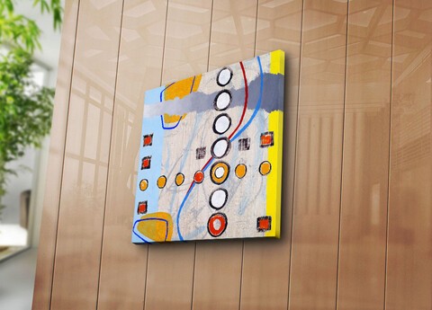 Tablou decorativ, 4545K-106, Canvas, Dimensiune: 45 x 45 cm, Multicolor