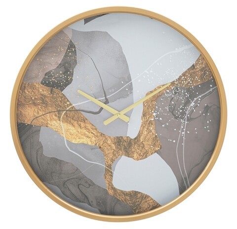 Ceas de perete Art Grey, Mauro Ferretti, Ø 60 cm, fier, multicolor