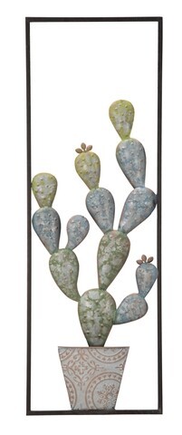 Decoratiune de perete Cactus -A, Mauro Ferretti, 31x90 cm, fier