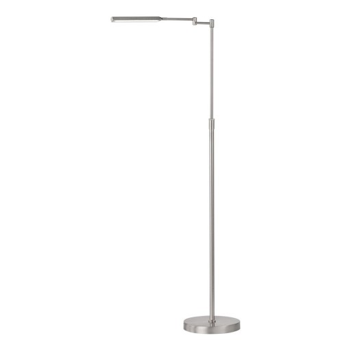 Lampadar argintiu LED cu abajur din metal (înălțime 130 cm) Nami – Fischer & Honsel