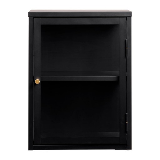 Vitrină neagră din metal 45x60 cm Carmel – Unique Furniture