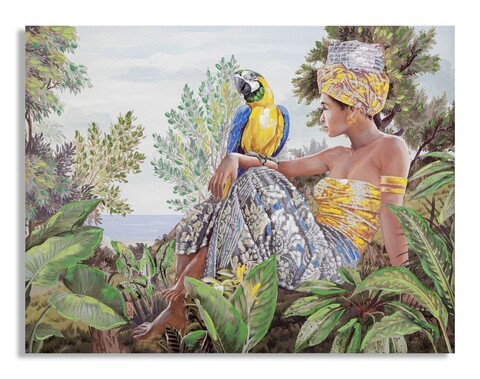 Tablou decorativ, Kenda Orizzontal, Mauro Ferretti, 120 x 90 cm, canvas imprimat si pictat/lemn de pin, multicolor