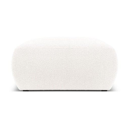 Taburet alb cu tapițerie din stofă bouclé Molino – Micadoni Home