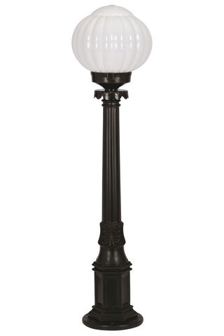 Lampadar de exterior, Avonni, 685AVN1247, Plastic ABS, Alb/Negru