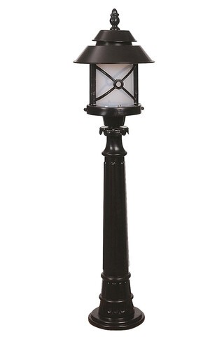 Lampadar de exterior, Avonni, 685AVN1315, Plastic ABS, Alb/Negru
