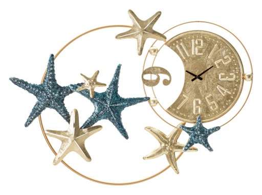 Ceas de perete Sea Star, Mauro Ferretti, 91.4 x 67.3 cm, fier, multicolor