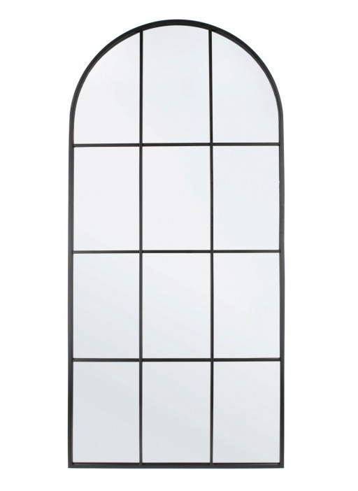 Oglinda decorativa Nucleos, Bizzotto, 80 x 170 cm, otel/MDF/sticla, negru