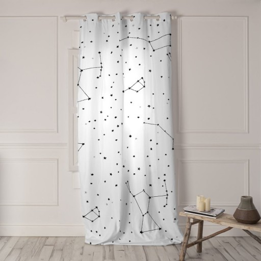 Draperie albă 140x300 cm Constellation – Blanc