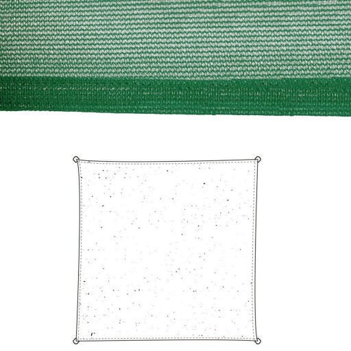 Copertina panza parasolar Awning, 3 x 3 m, polietilena, verde