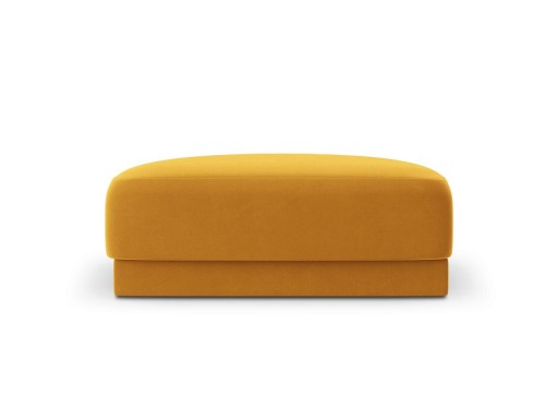 Taburet, Miley, Micadoni Home, BL, 85x85x42 cm, catifea, galben