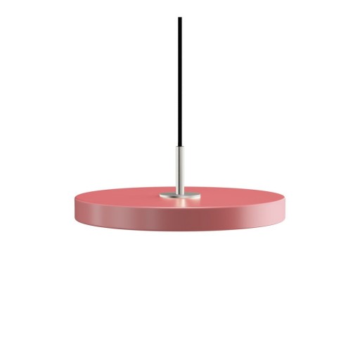 Lustră roz LED cu abajur din metal ø 31 cm Asteria Mini – UMAGE