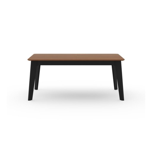 Masă de dining în culoare naturală extensibilă cu blat cu aspect de lemn de nuc 100x180 cm Shadow – TemaHome