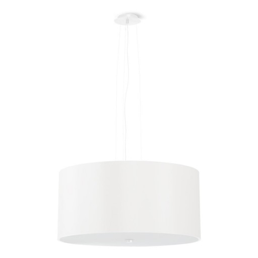 Lustră albă cu abajur textil ø 50 cm Volta – Nice Lamps
