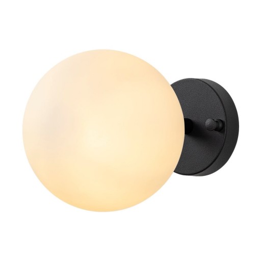 Aplică de perete neagră-albă ø 15 cm Atmaca – Opviq lights