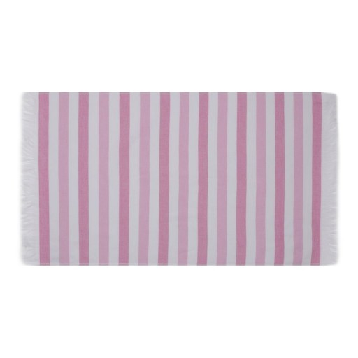Prosoape de plajă roz 2 buc. din bumbac 70x140 cm Stripe – Foutastic