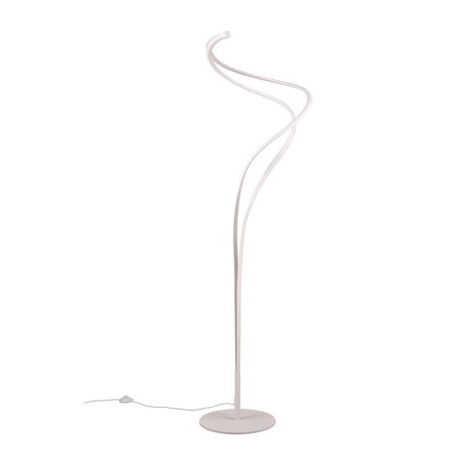 Lampadar alb LED cu abajur din metal (înălțime 160 cm) Nala – Trio Select