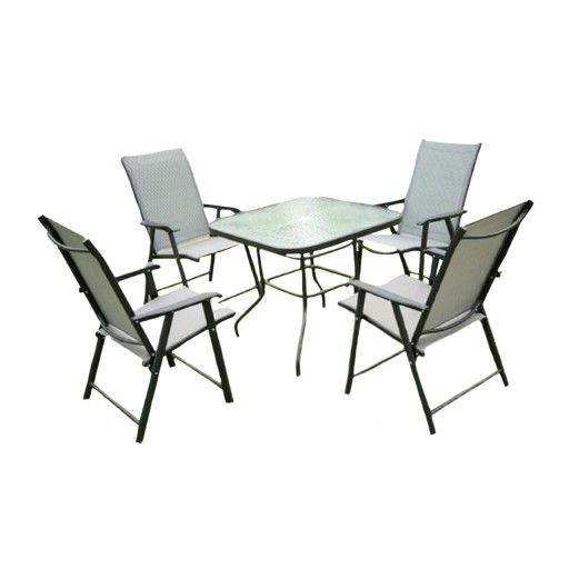 Set mobilier pentru exterior, 5 piese Dalma, Heinner, otel, multicolor