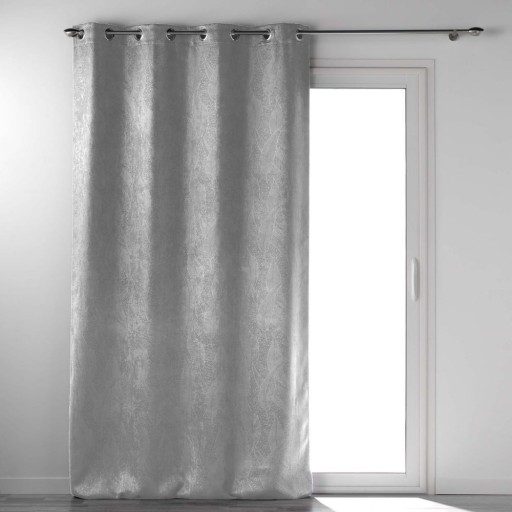 Draperie gri deschis blackout din catifea 135x280 cm Melodie – douceur d'intérieur