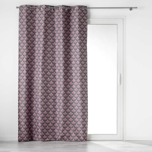 Draperie roz/gri blackout din microfibră 135x260 cm Surya – douceur d'intérieur