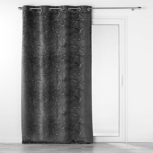 Draperie gri antracit din catifea 140x240 cm Analia – douceur d'intérieur