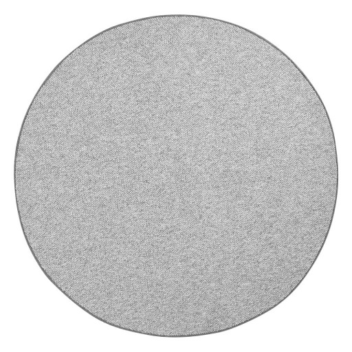 Covor gri rotund ø 133 cm Wolly – BT Carpet