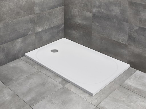 Cadita dus dreptunghiulara marmura slim Radaway Zantos F 120x80x3 2cm