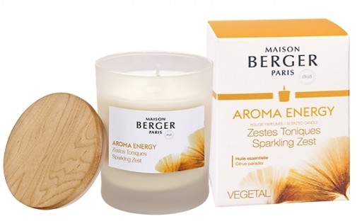 Lumanare parfumata Maison Berger Aroma Energy Zestes Toniques 180g