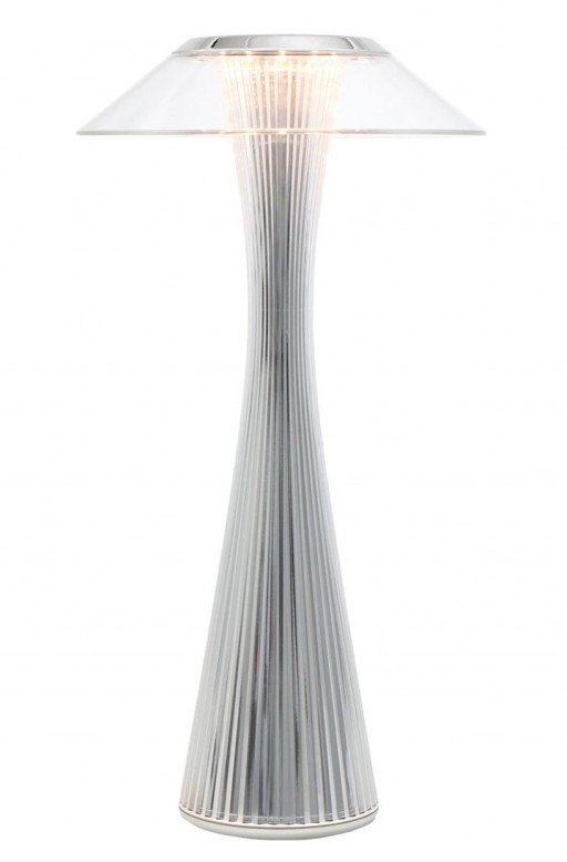 Veioza Kartell Space design Adam Tihany LED 15x30cm crom metalizat