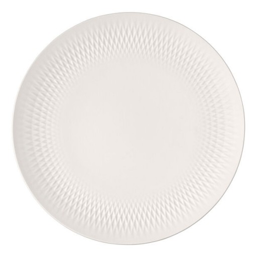 Platou decorativ Villeroy & Boch Manufacture Collier 32x3 5cm alb