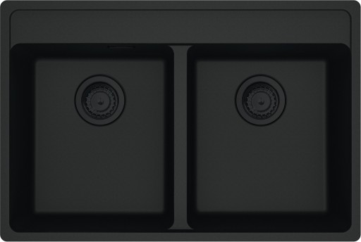 Chiuveta bucatarie Franke Maris MRG 620-35-35 TL cu doua cuve 760x510mm fragranite Matte Black