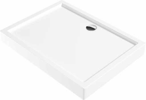 Cadita dus dreptunghiulara alba 100x80 cm Jasmin, Deante