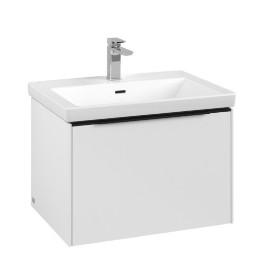 Dulap baza suspendat Villeroy & Boch Subway 3.0 622x429x478 mm cu un singur sertar alb Pure