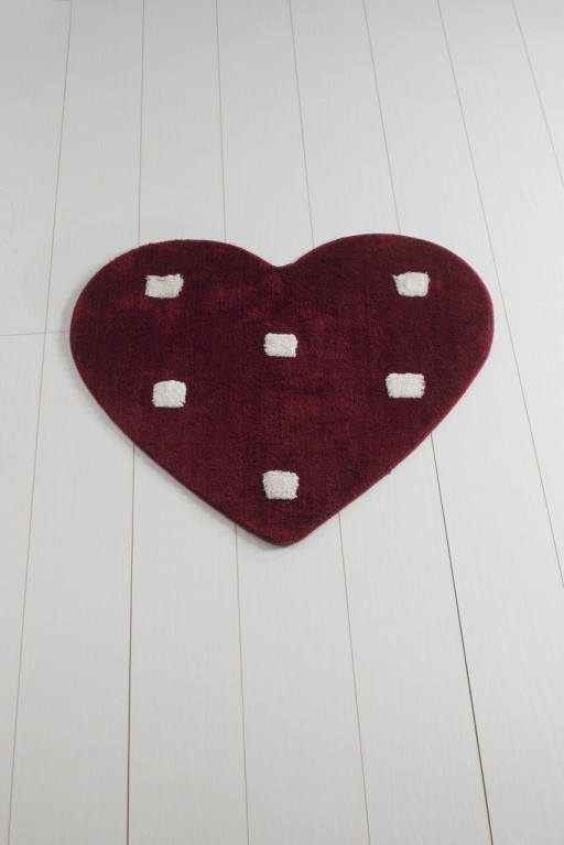 Covoras de baie, Chilai, Poni - Red, Ø90 cm