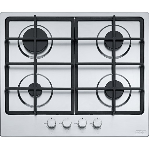 Plita gaz incorporabila Franke Smart 600 FHSM 604 4G XS C cu 4 arzatoare 60cm gratare fonta Inox