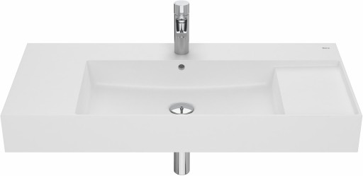 Lavoar Roca Inspira Square 1000x490mm montare pe mobilier alb mat