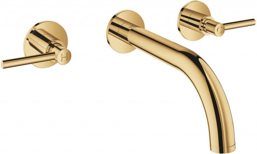 Baterie lavoar Grohe Atrio S din 3 elemente 180mm de perete necesita corp ingropat cool sunrise